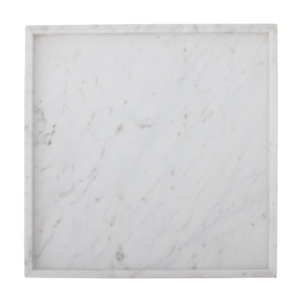 Majsa Tray, White, Marble - Image 3