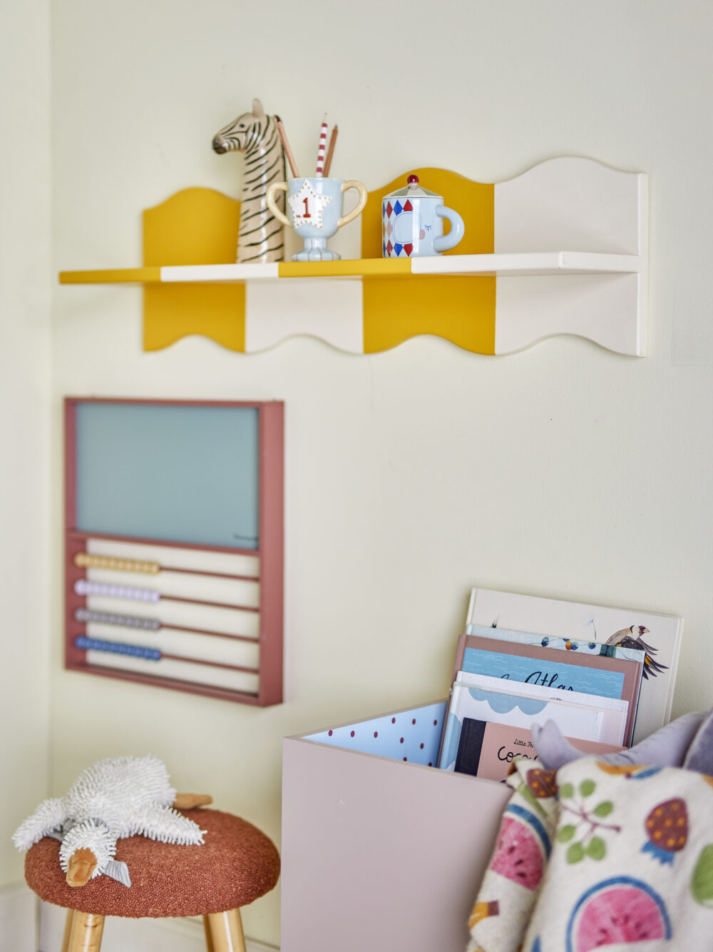 Bubbi Shelf, Yellow, MDF - Image 5