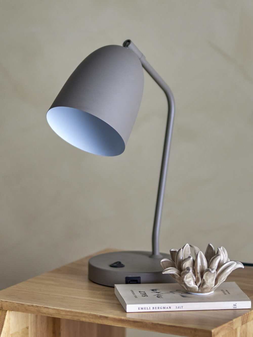 Lemar Table lamp, Grey, Metal - Image 4