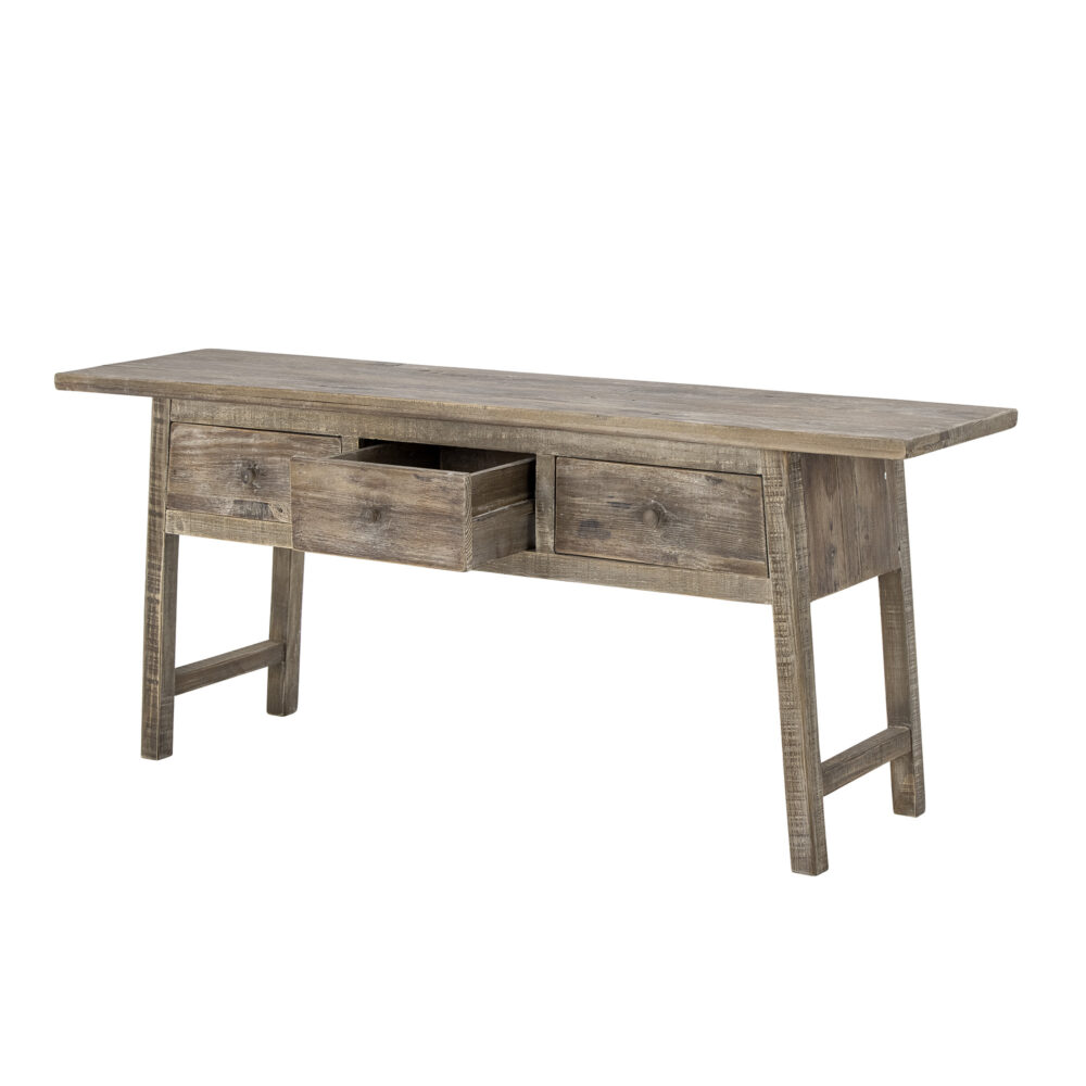 Camden Console Table, Nature, Reclaimed Pine Wood - Image 4