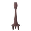Davi Candle Holder, Brown, Aluminum