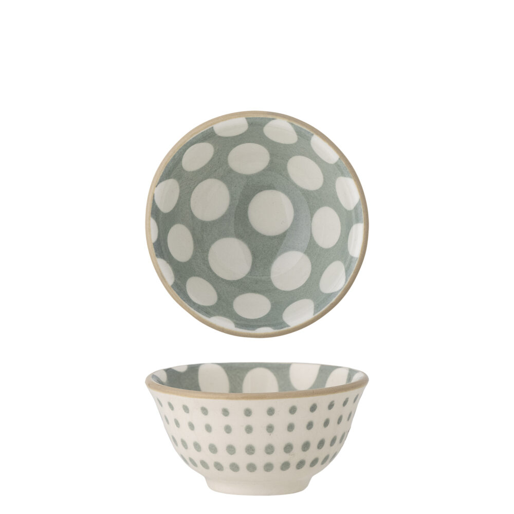 Maple Bowl, Green, Stoneware