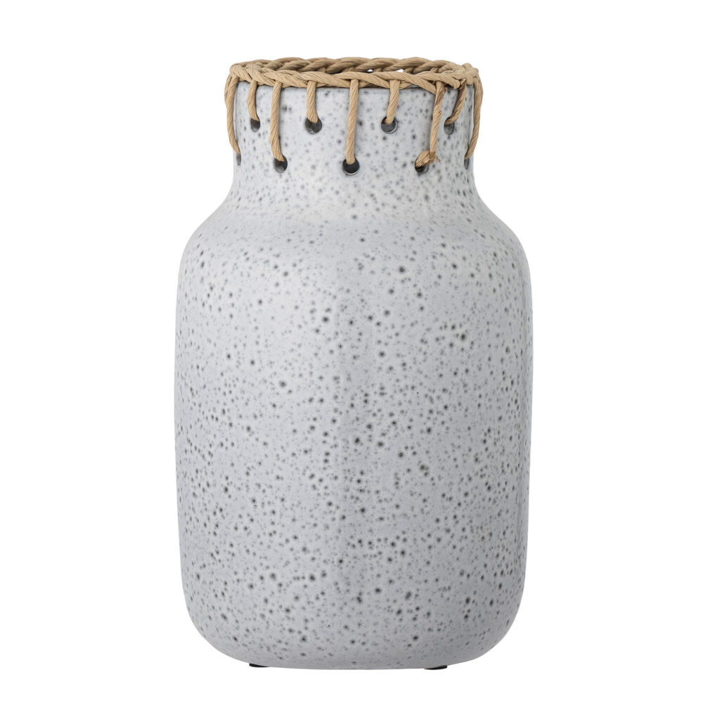 Janel Vase, Grey, Ceramic