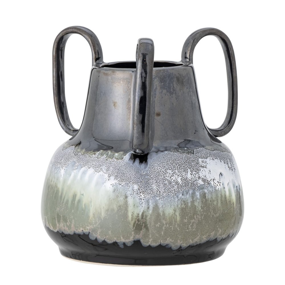 Selim Vase, Black, Stoneware