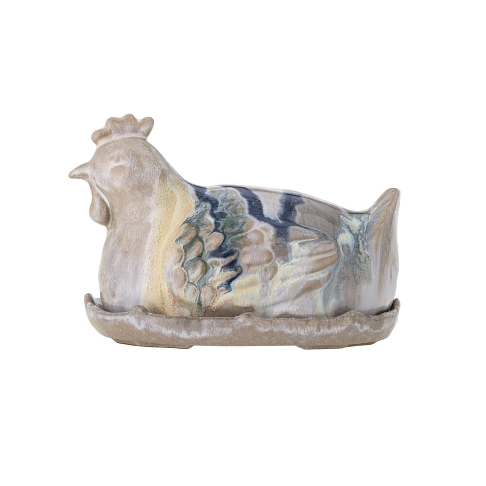Heni Butter Box, Rose, Stoneware
