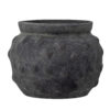 Lisen Deco Flowerpot, Black, Terracotta