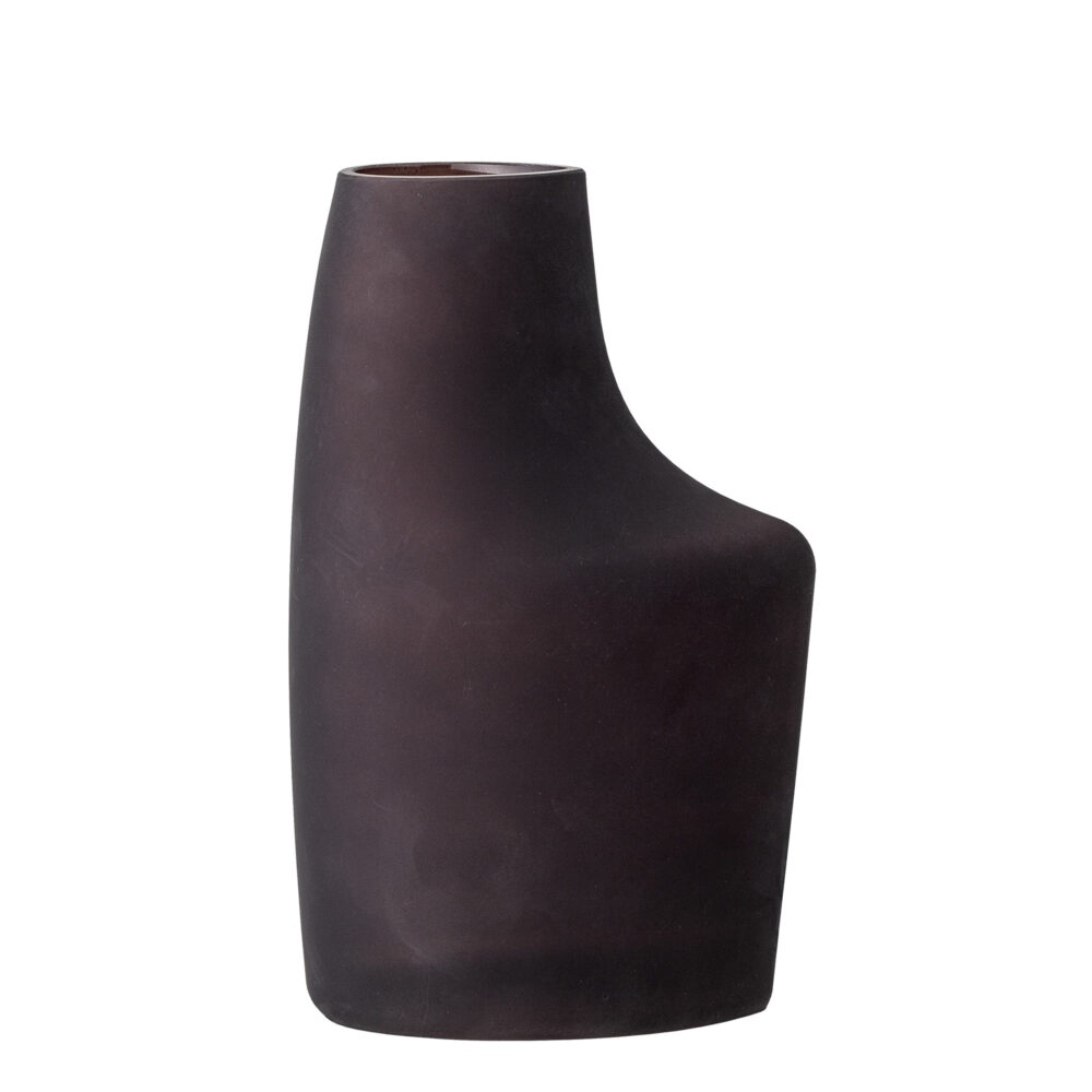 Anda Vase, Brown, Glass