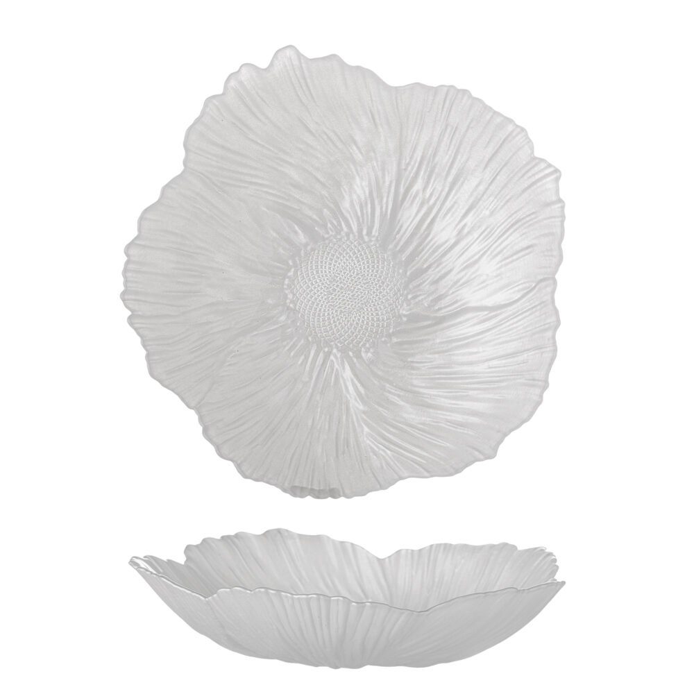 Iani Bowl, White, Glass