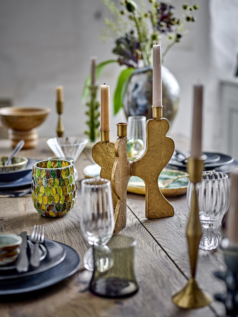 Felux Candle Holder, Gold, Metal - Image 4