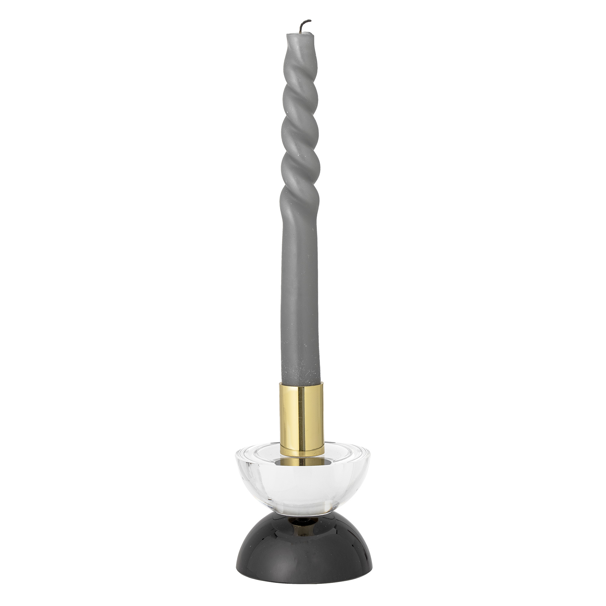 Etel Candle Holder, White, Glass - Image 2
