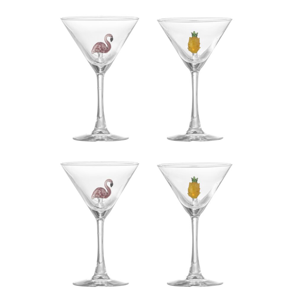 Misa Cocktail Glass, Multipack, Clear, Glass