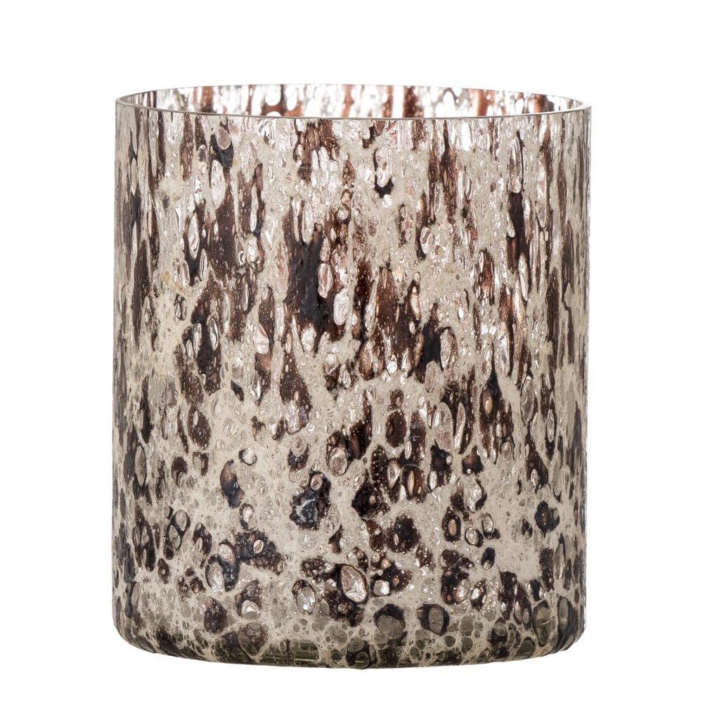 Felicita Votive, Brown, Recycled Glass