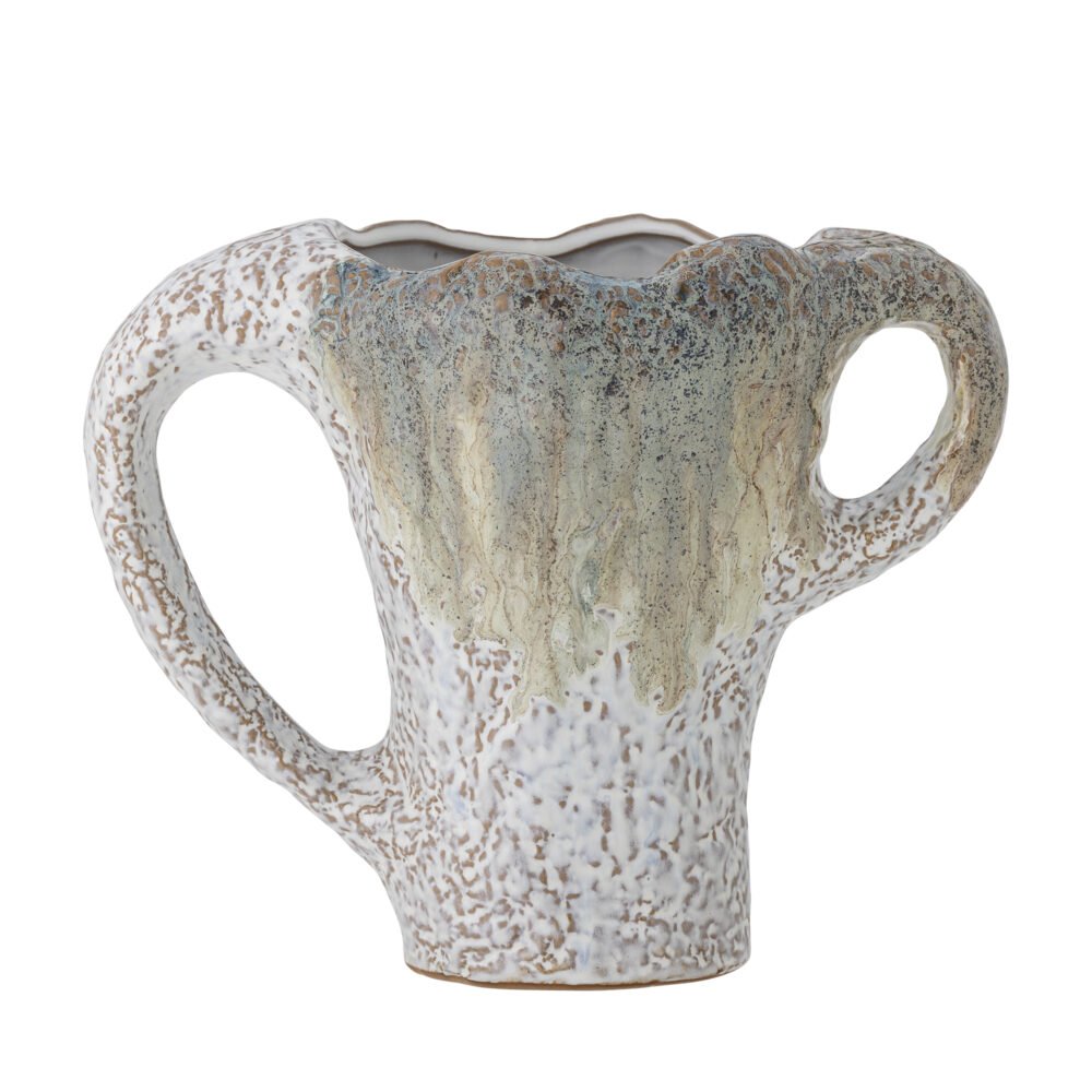 Ledger Vase, Green, Stoneware