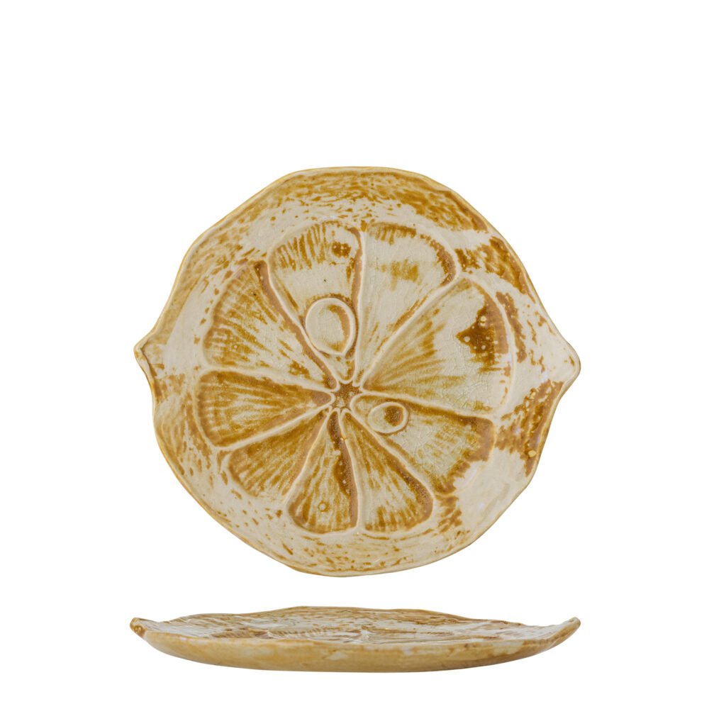 Golda Serving Plate, Brown, Stoneware