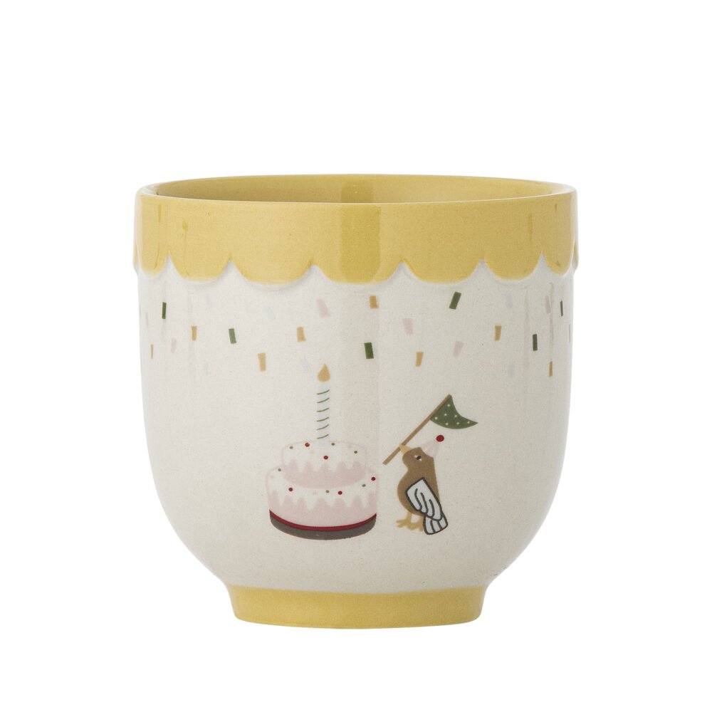 Celebrate Cup, Yellow, Stoneware - Image 3