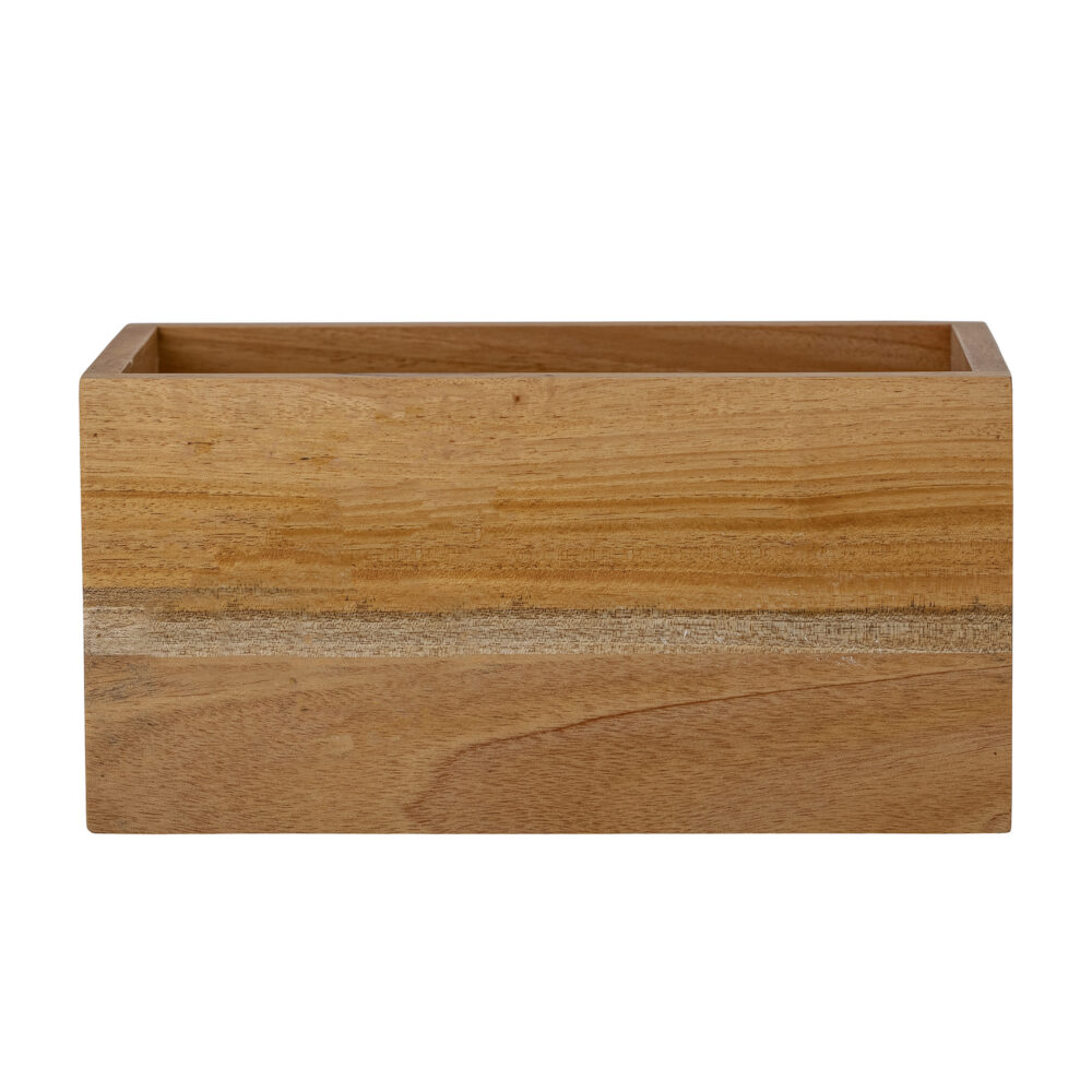 Solin Storage Box, Nature, Mahogany