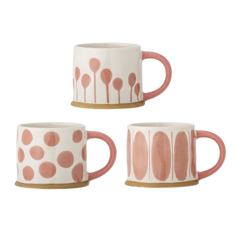 Linora Mug, Rose, Stoneware