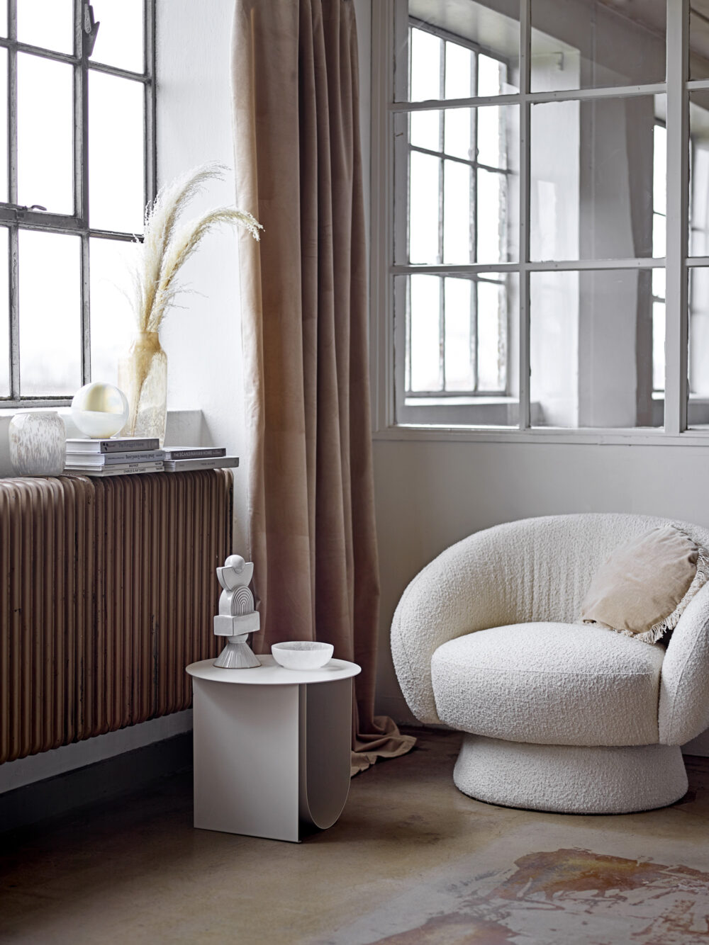 Ted Lounge Chair, White, Polyester - Image 6