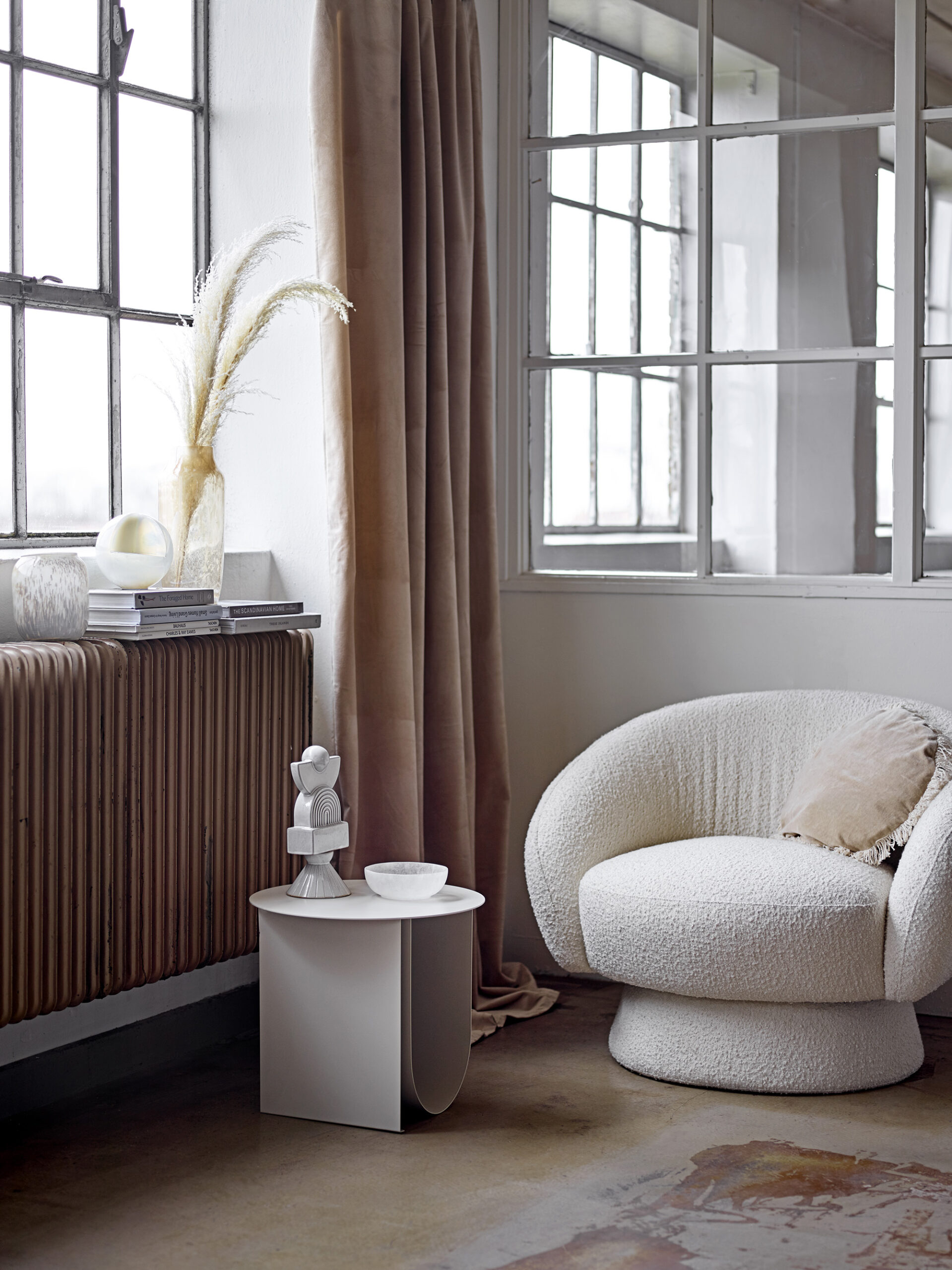 Ted Lounge Chair, White, Polyester - Image 6
