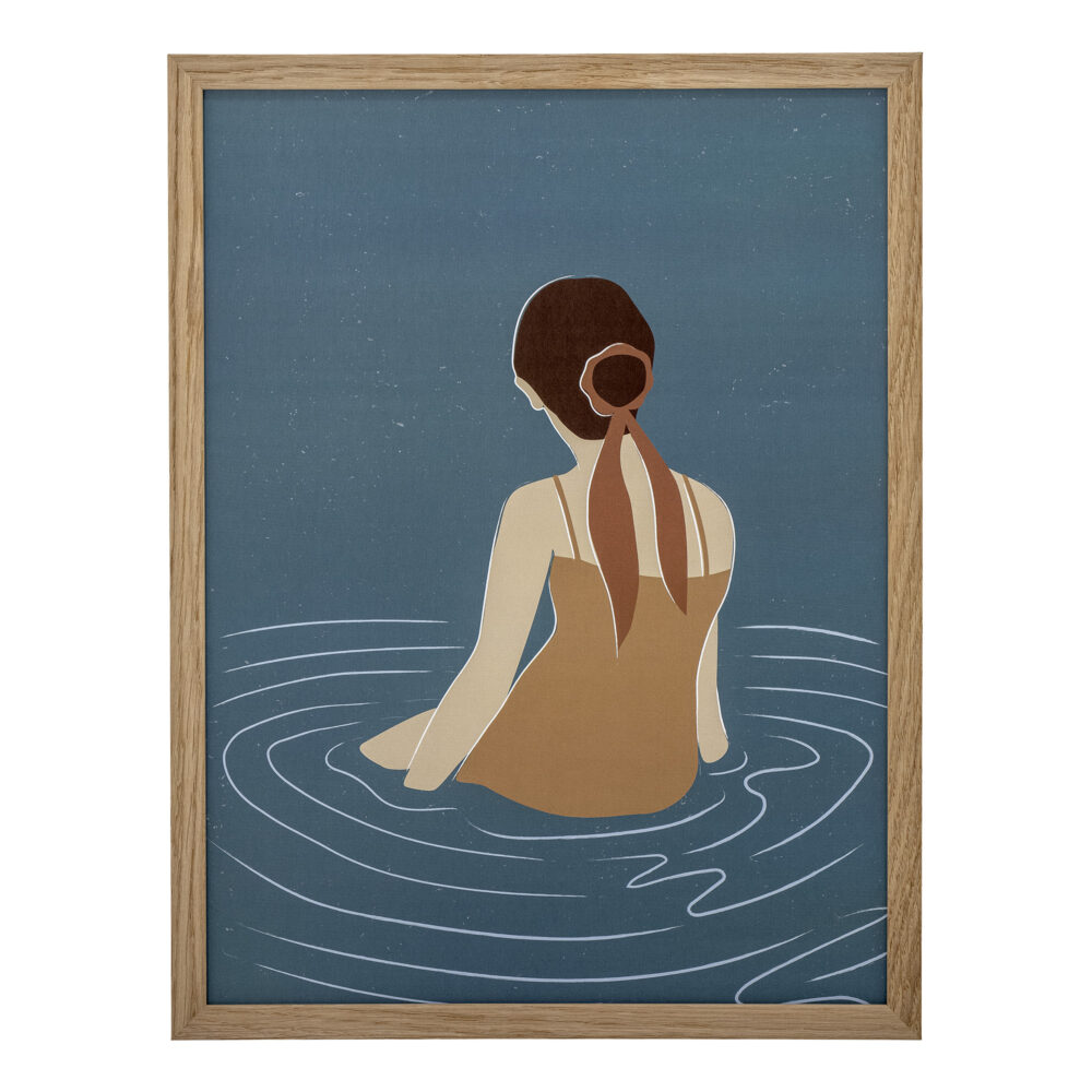 Parma Illustration w/ Frame, Nature, Oak