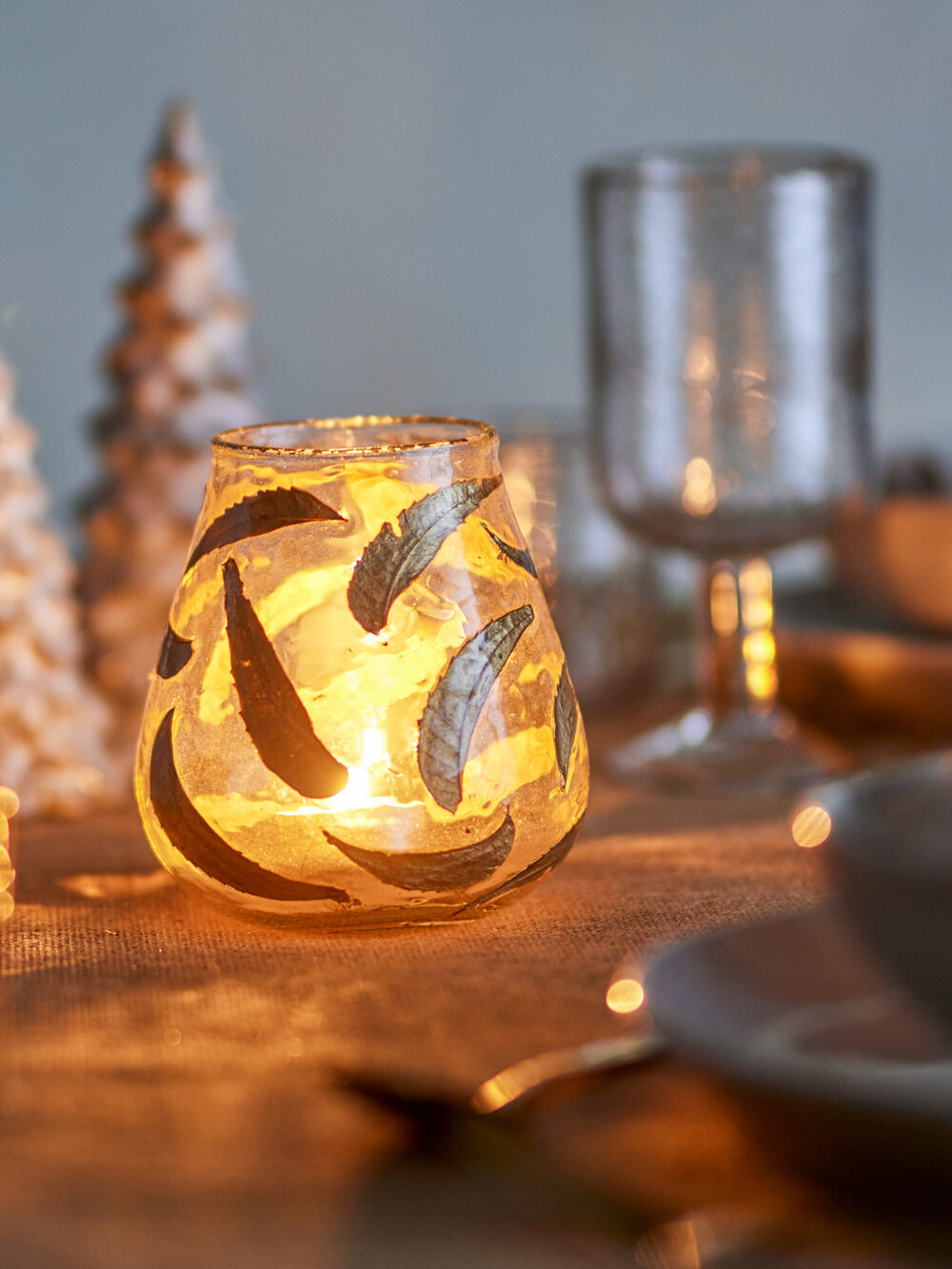 Fidelia Votive, Gold, Recycled Glass - Image 3