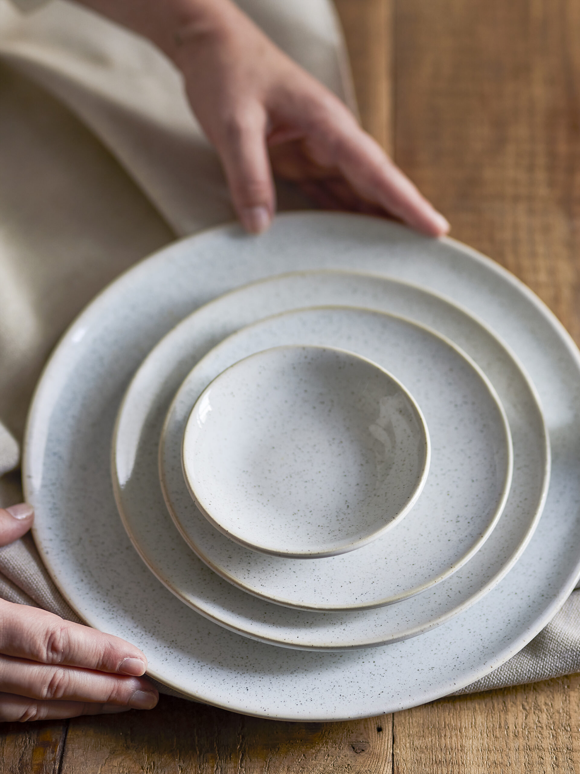 Addison Bowl, White, Stoneware - Image 4