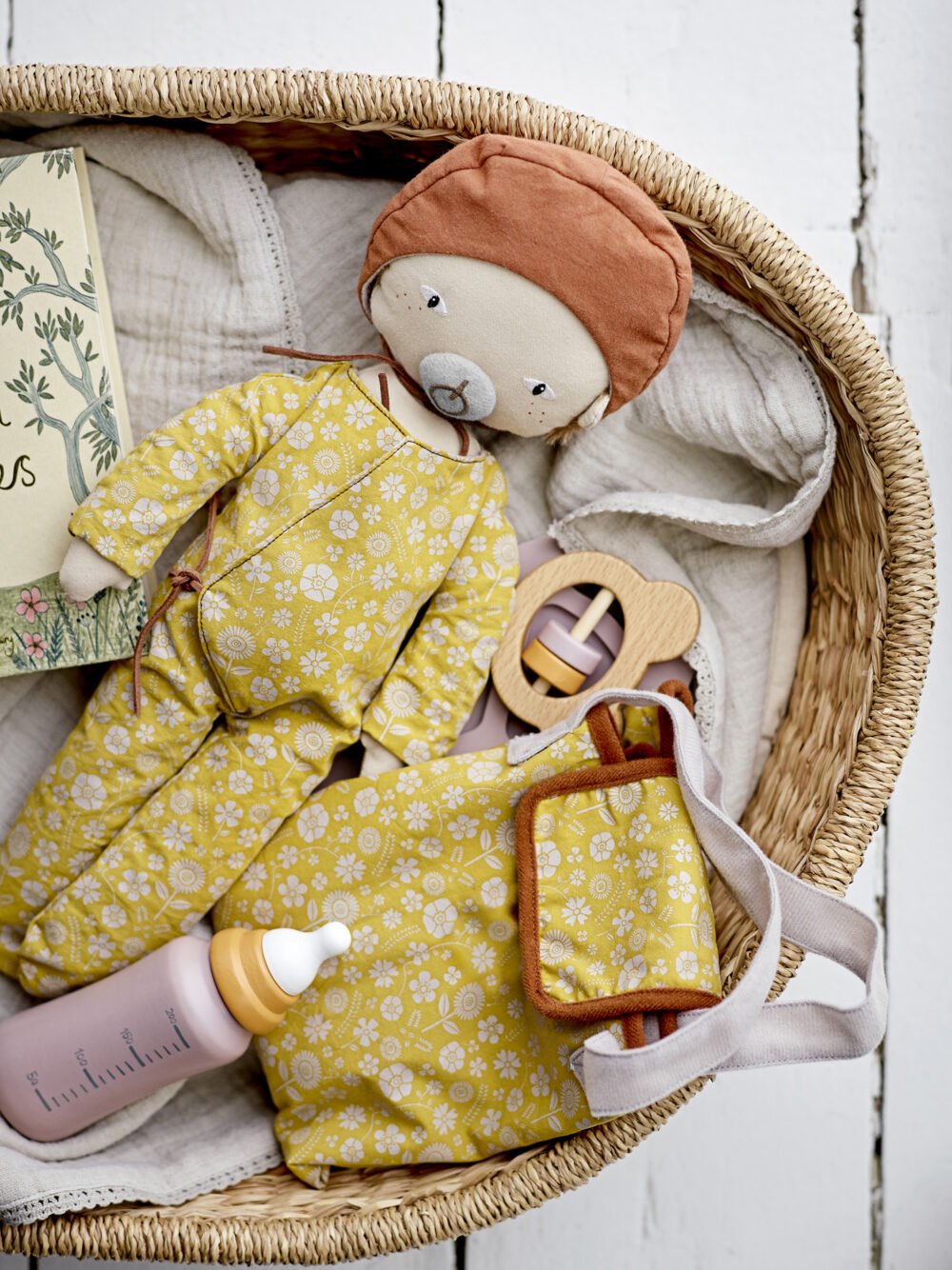 Nalle Doll, Brown, Cotton - Image 5