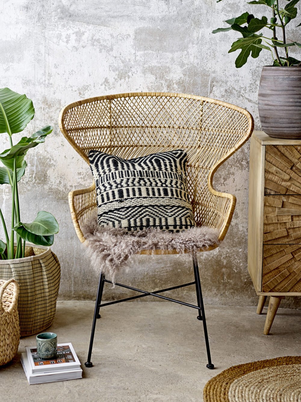 Oudon Lounge Chair, Nature, Rattan - Image 5
