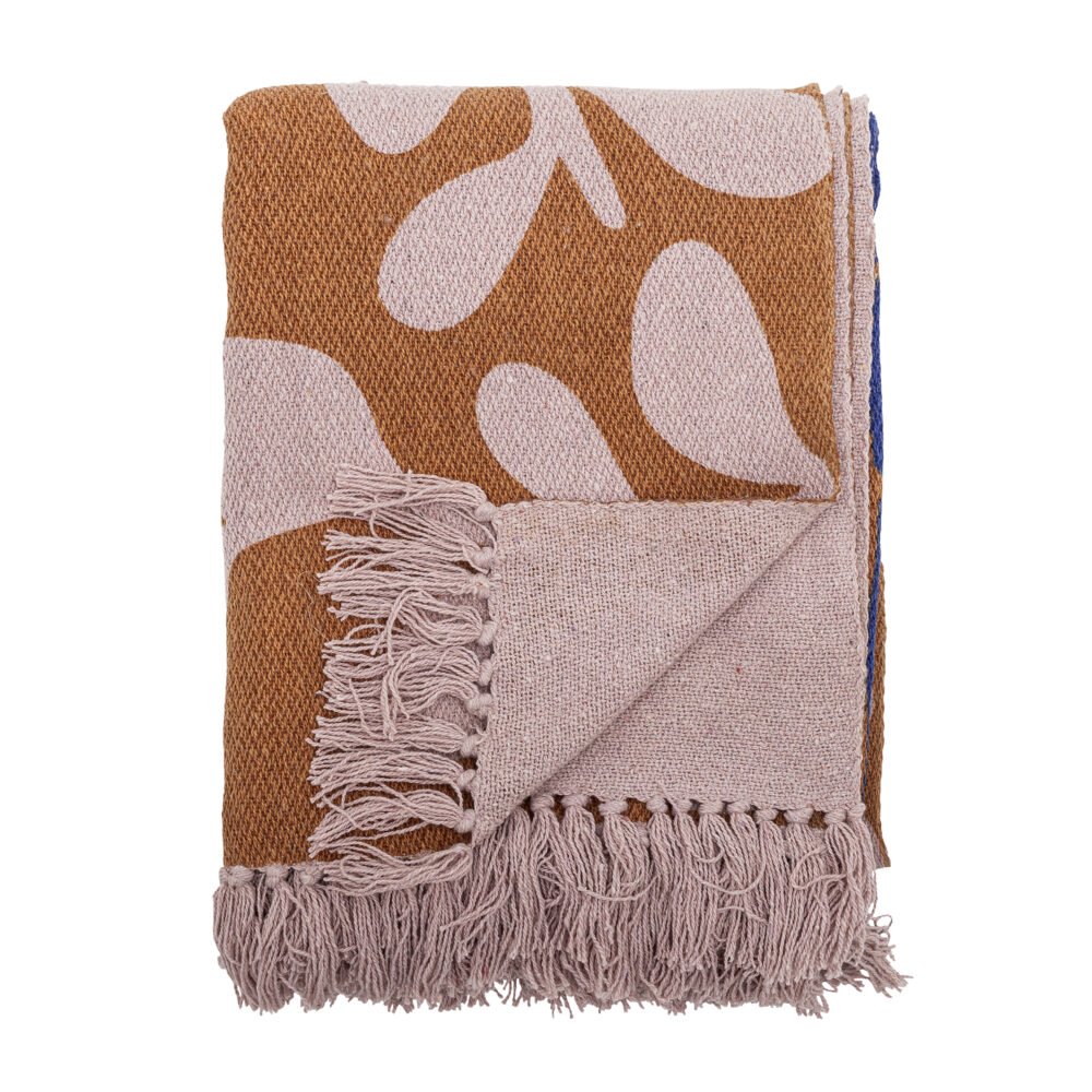 Atle Throw, Brown, Recycled Cotton