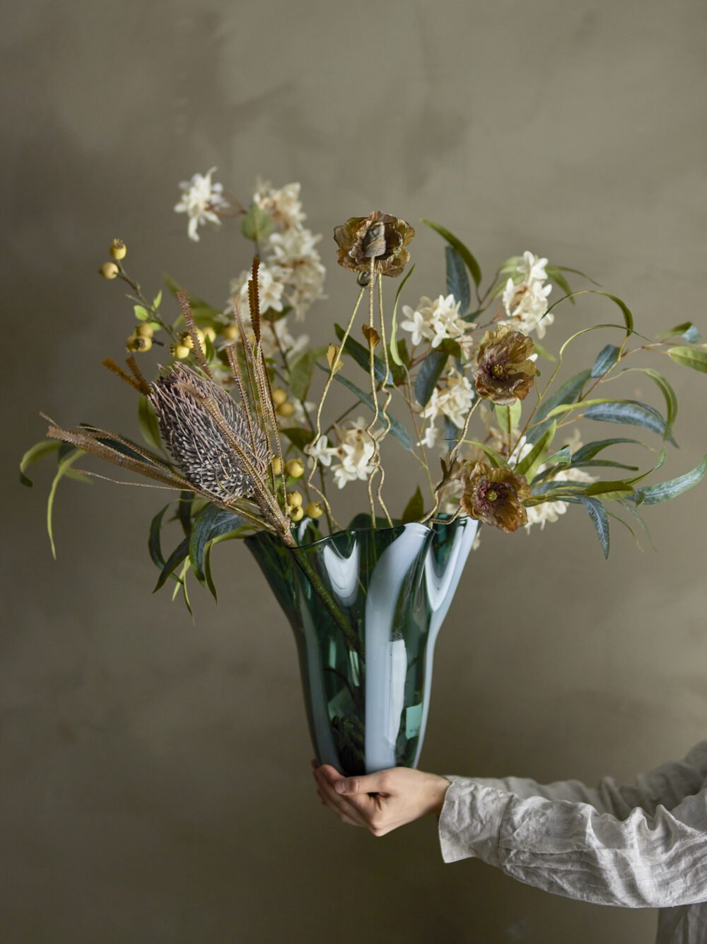 Eucalyptus Stem, Green, Artificial Flowers - Image 3