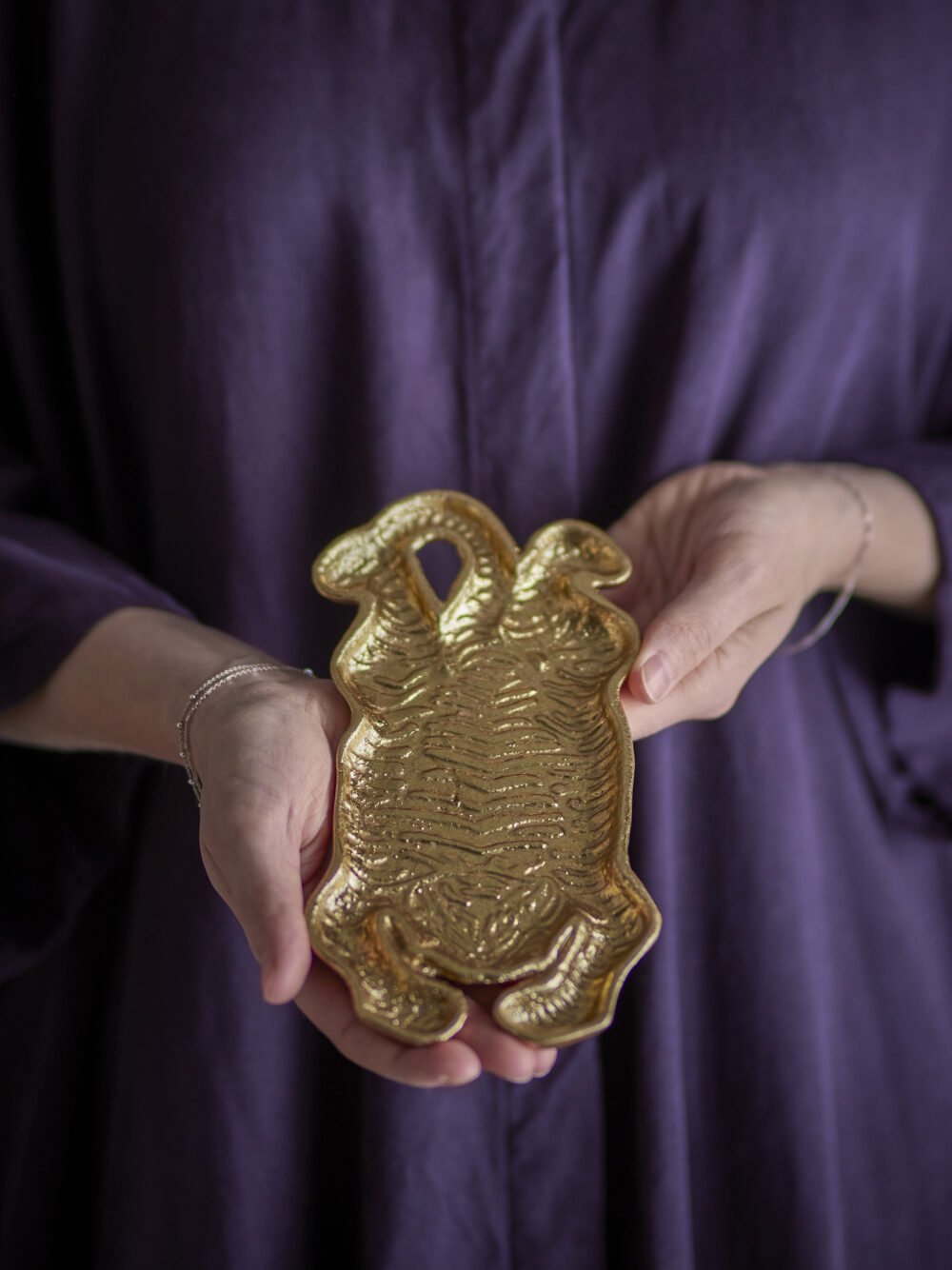 Lester Tray, Gold, Cast Iron - Image 4