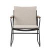 Hampton Lounge Chair, Black, Metal