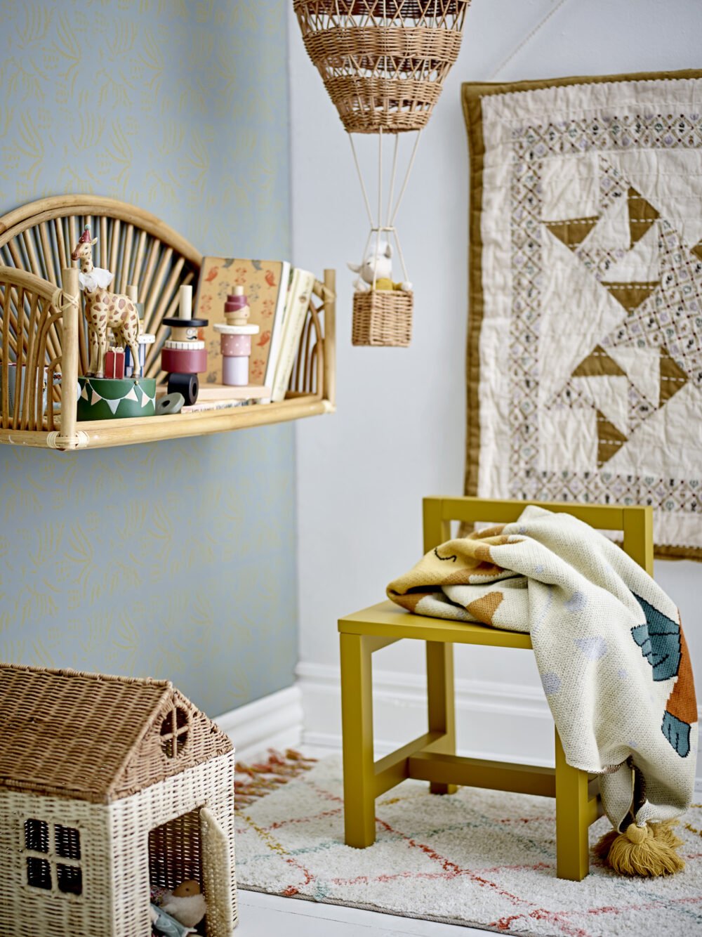 Huggi Mobile, Brown, Rattan - Image 3