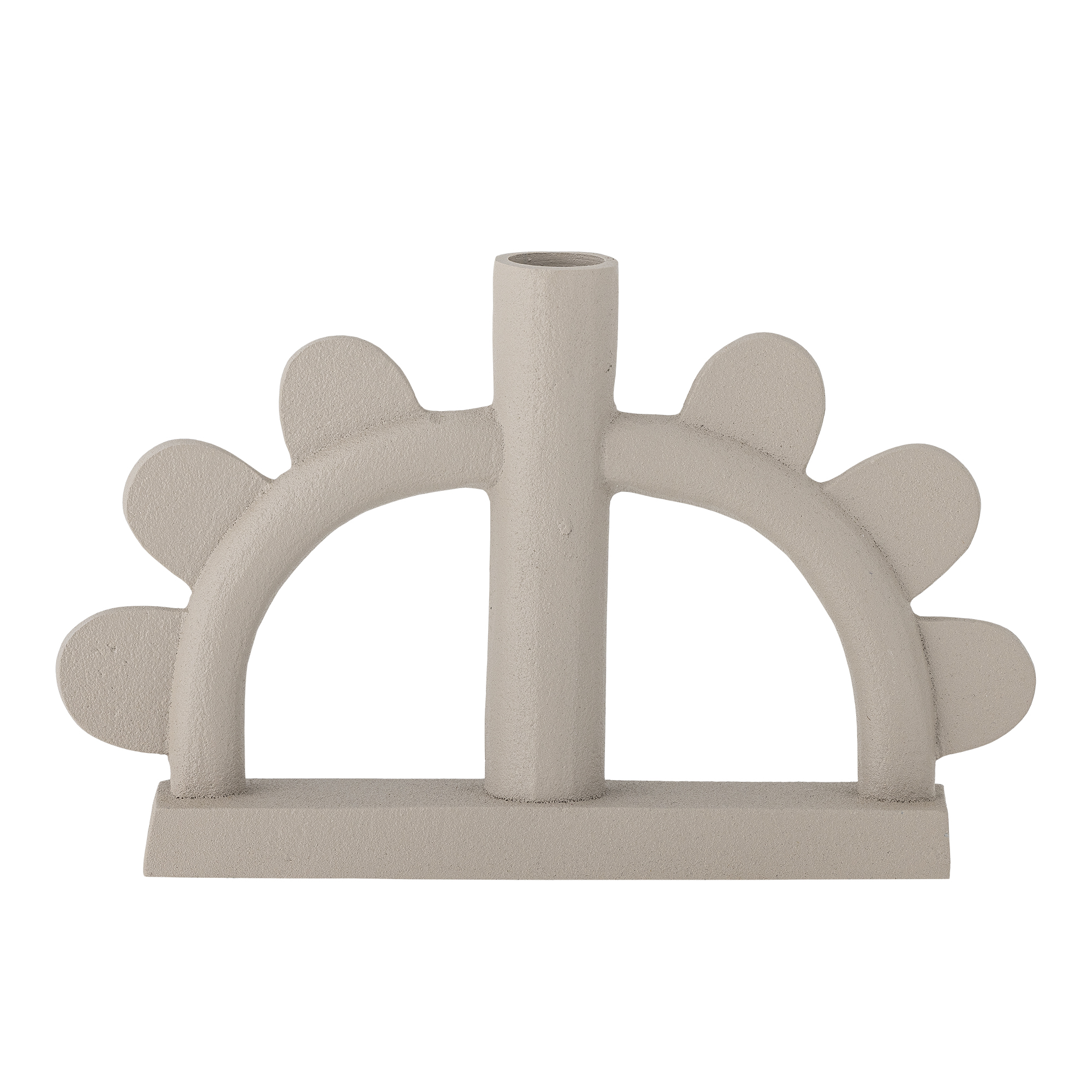 Kanza Candle Holder, Nature, Aluminum