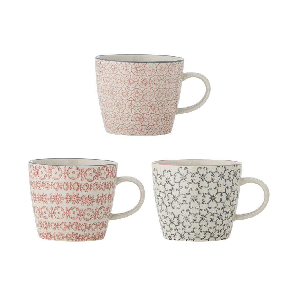 Cécile Mug, Rose, Stoneware