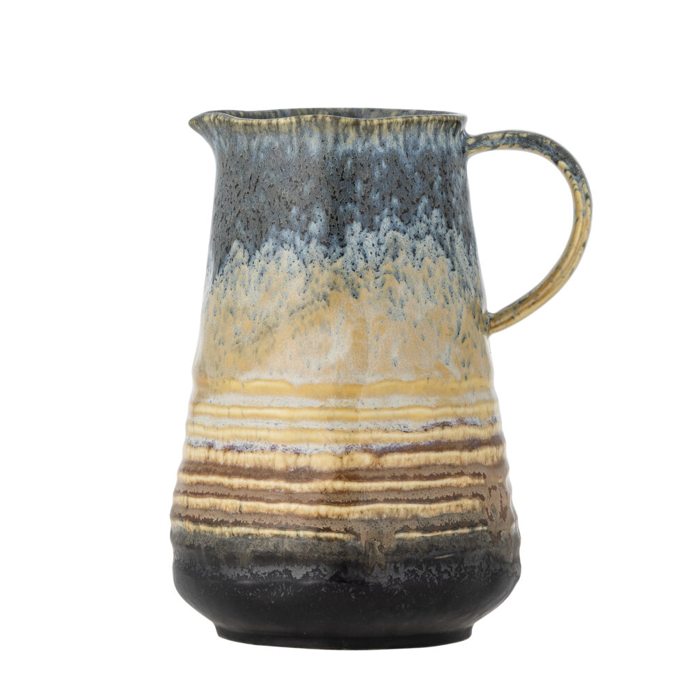 Deana Jug, Blue, Stoneware