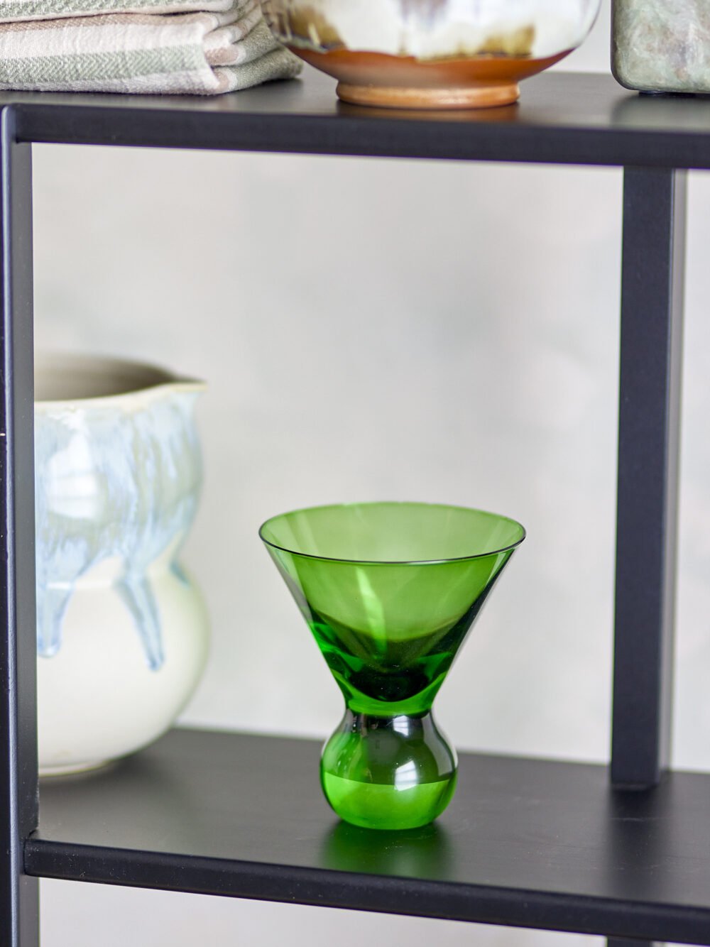 Corliss Cocktail Glass, Green, Glass - Image 2