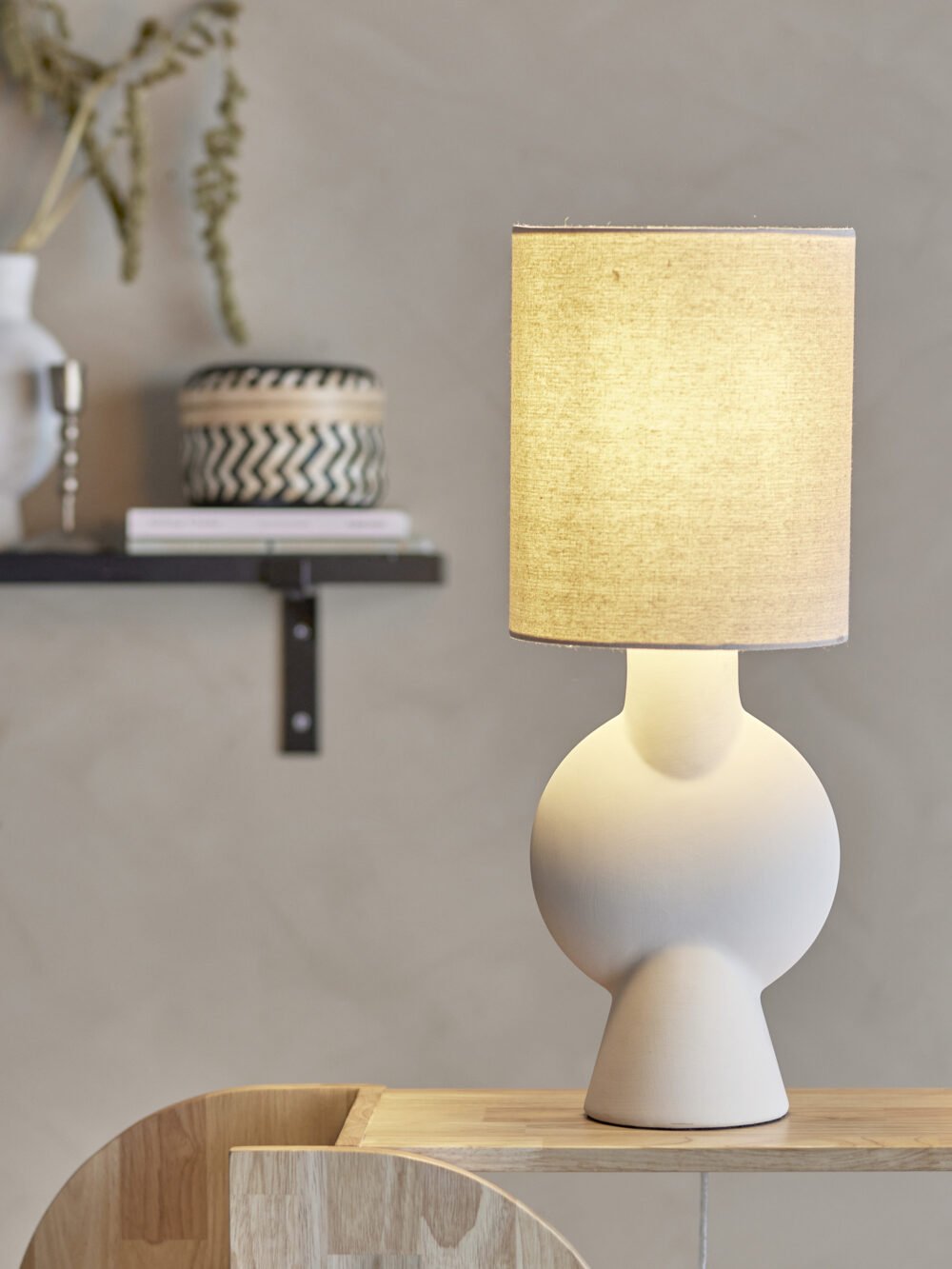 Sergio Table lamp, Nature, Stoneware - Image 4
