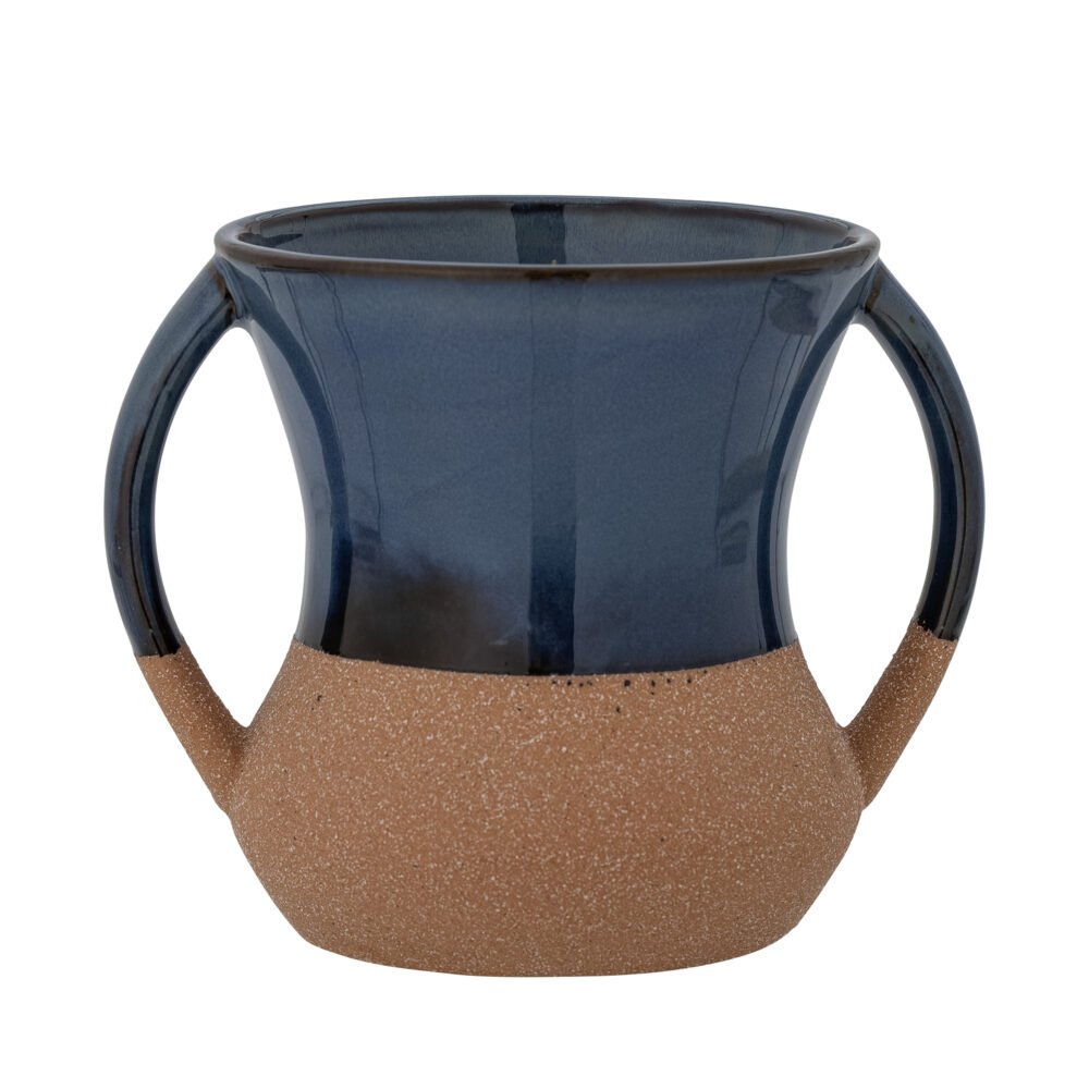 Devi Vase, Blue, Stoneware