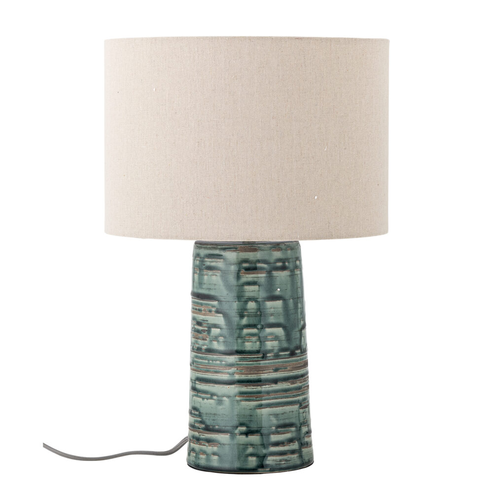 Freyah Table lamp, Green, Stoneware