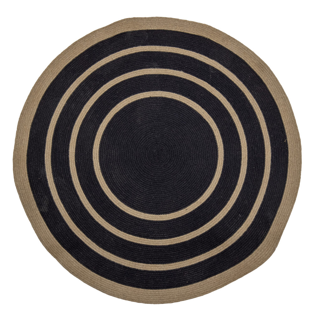 Lune Rug, Black, Seagrass