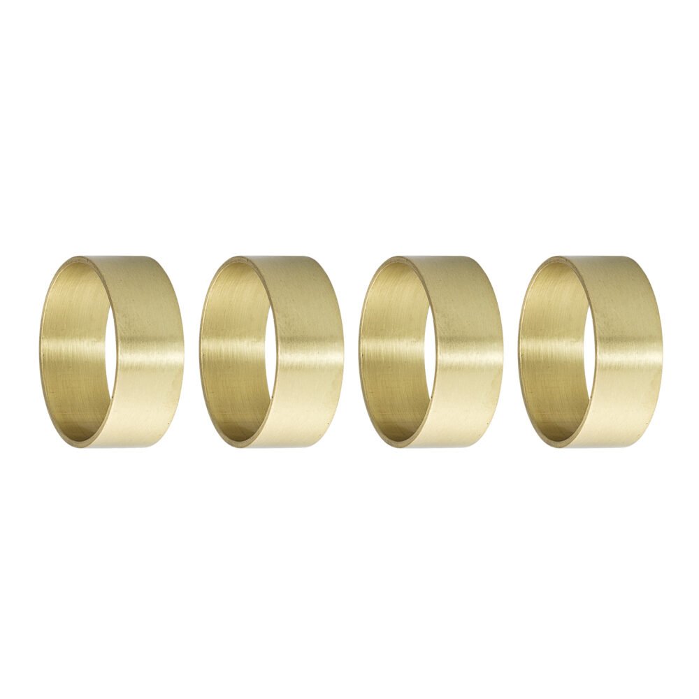 Laurie Napkin Ring, Gold, Brass
