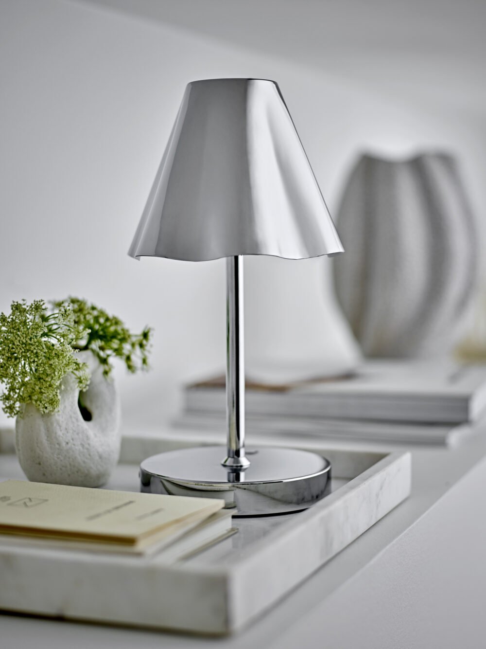 Caia Vase, White, Stoneware - Image 4