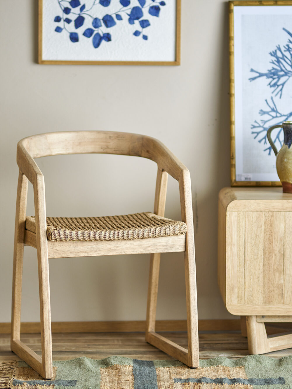 Serrone Dining Chair, Nature, Rubberwood - Image 5
