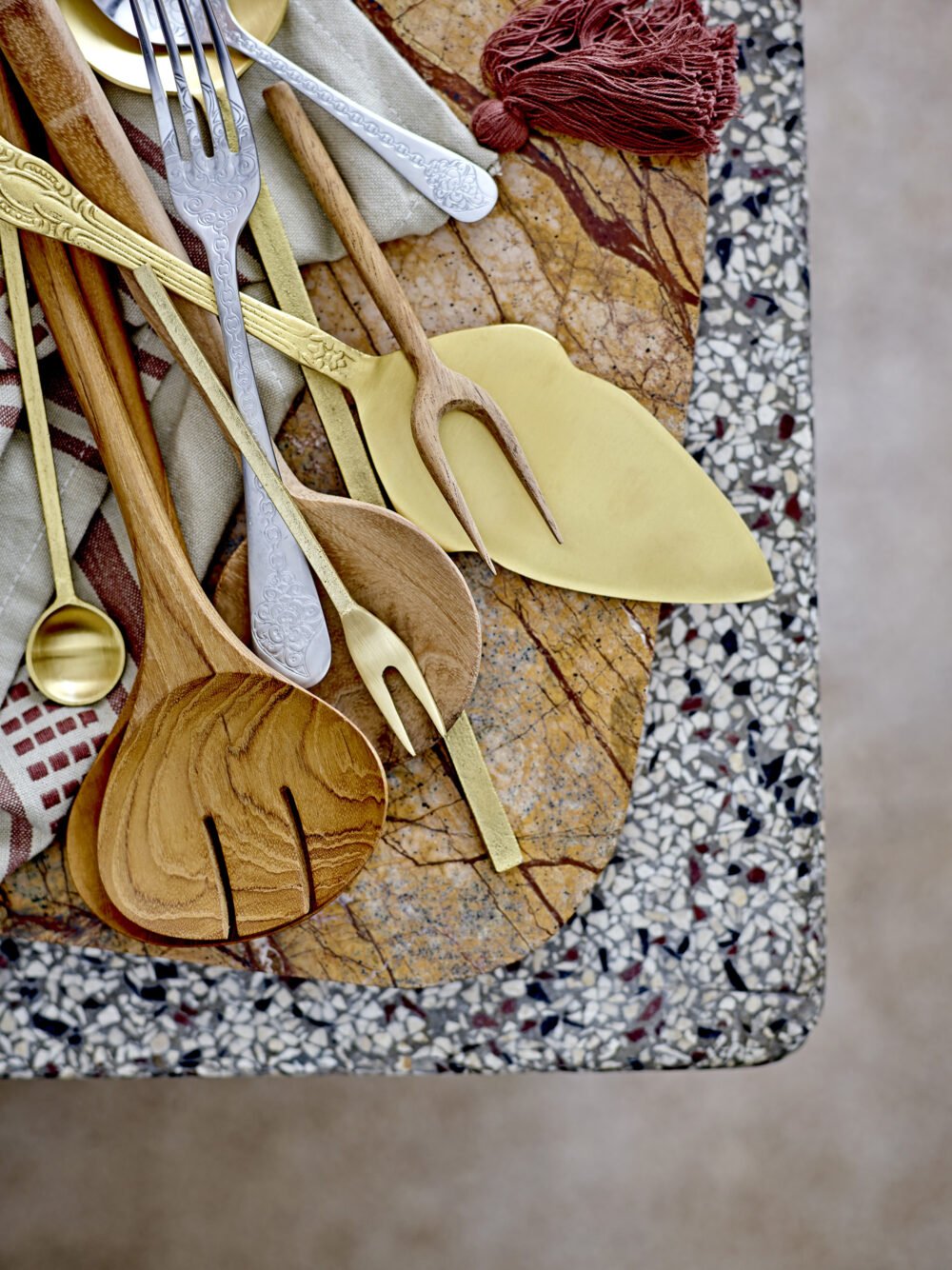 Serra Fork, Gold, Brass - Image 2