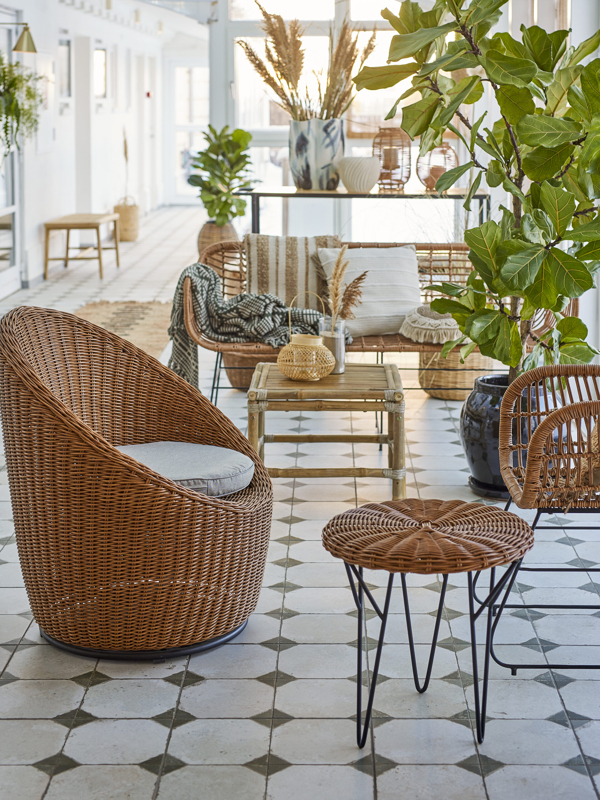 Roccas Coffee Table, Brown, Polyrattan - Image 3