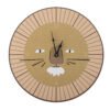 Harrison Wall Clock, Brown, MDF