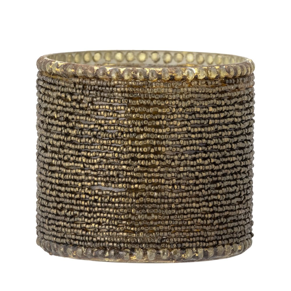Isabela Votive, Gold, Glass