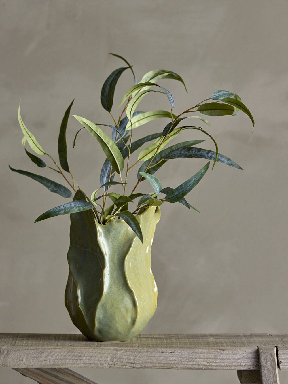 Eucalyptus Stem, Green, Artificial Flowers - Image 2