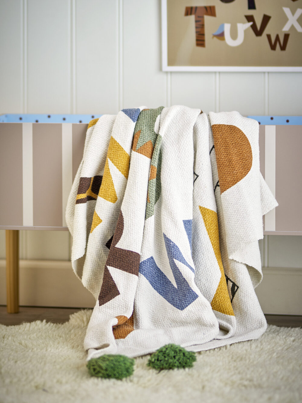 Memmo Throw, Nature, Recycled Cotton - Image 5